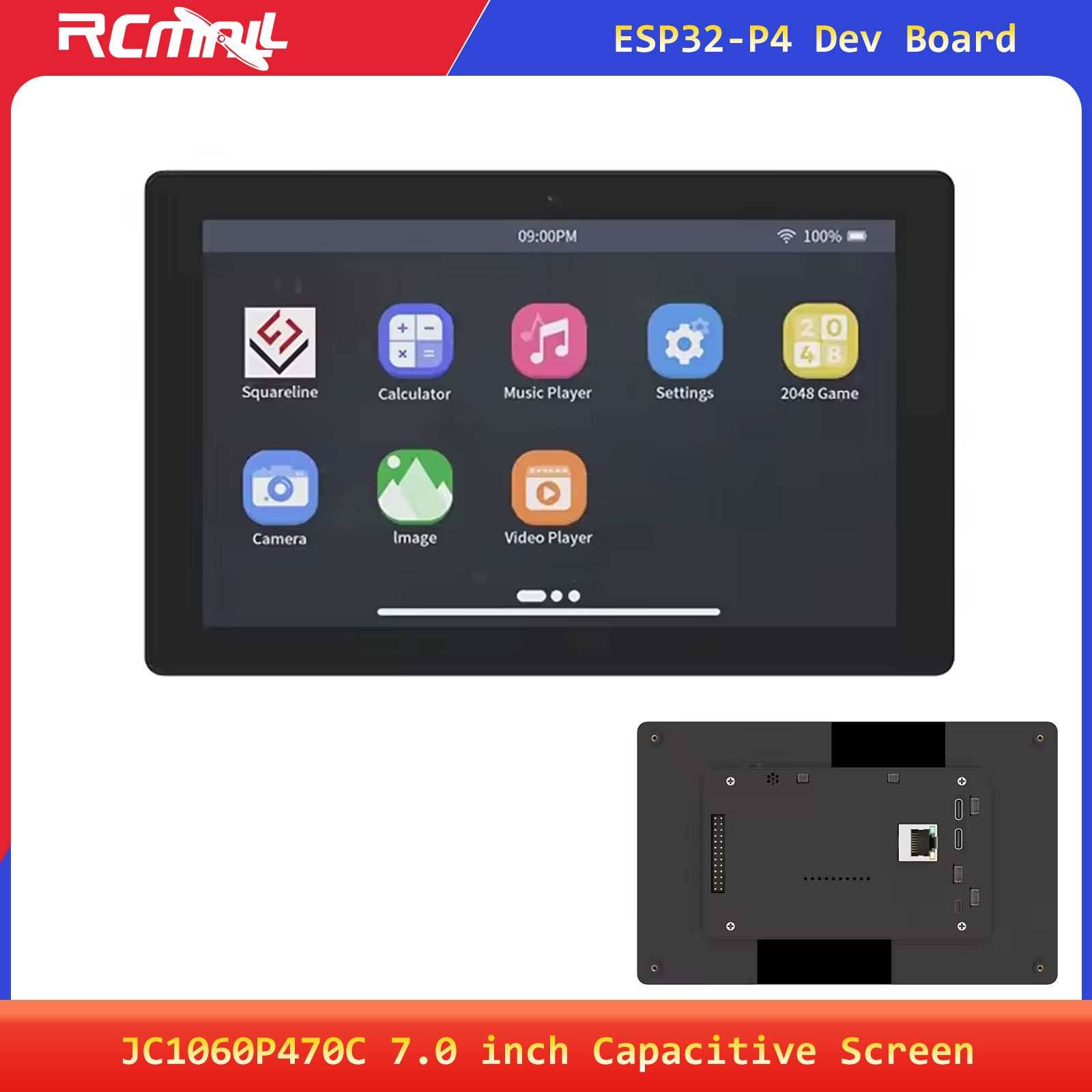 JC1060P470C 7.0inch 1024x600 I - Esp32 C6 ulasan dan harga
