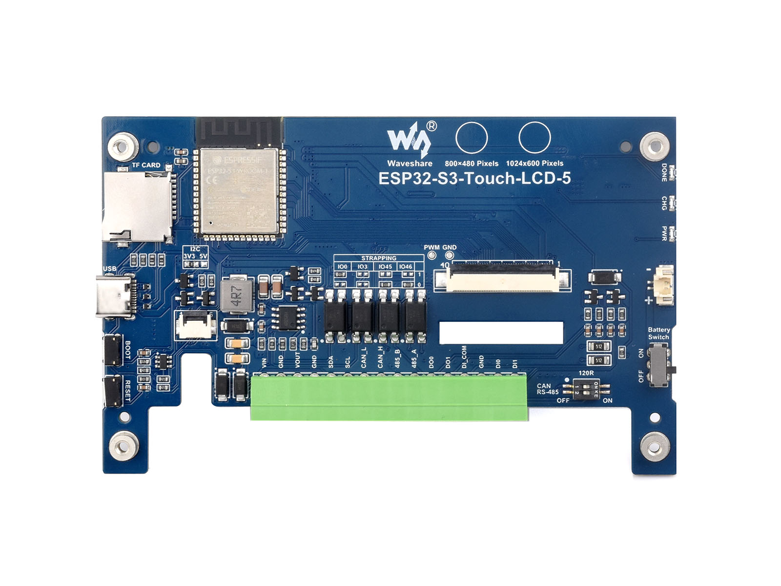 Waveshare ESP32-S3 5inch Capac - Esp32 Development Board ulasan dan harga