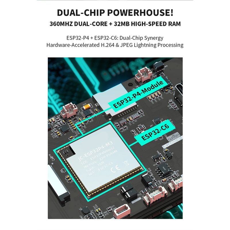 B68C ESP32 P4 Development Boar - Esp32 C6 ulasan dan harga